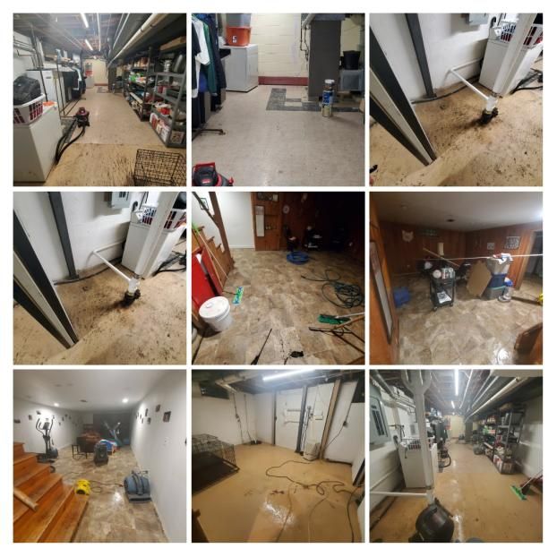 A recent water damage contractors job in the  area